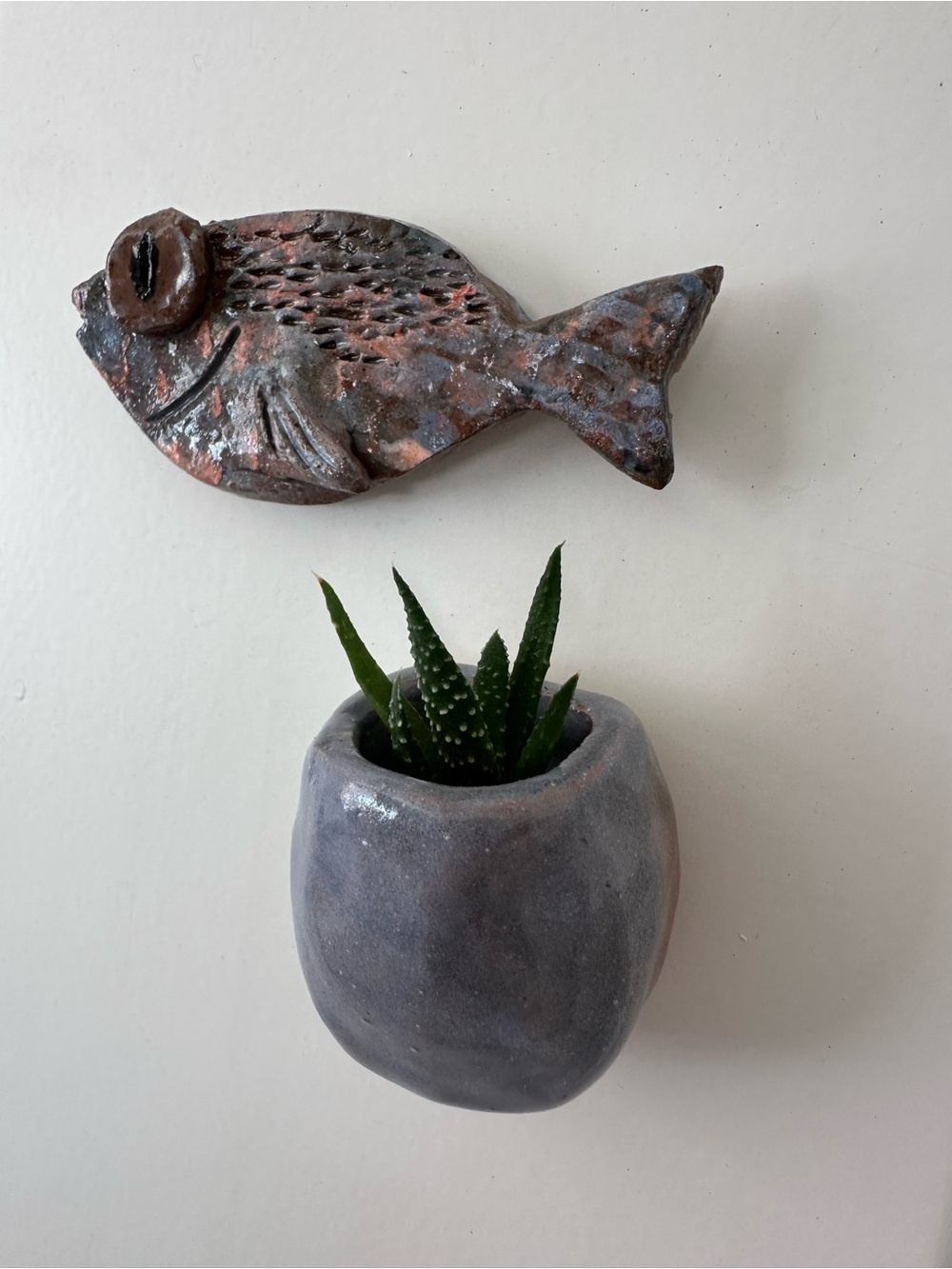 Magnetic Ceramic Planter & Fish Set